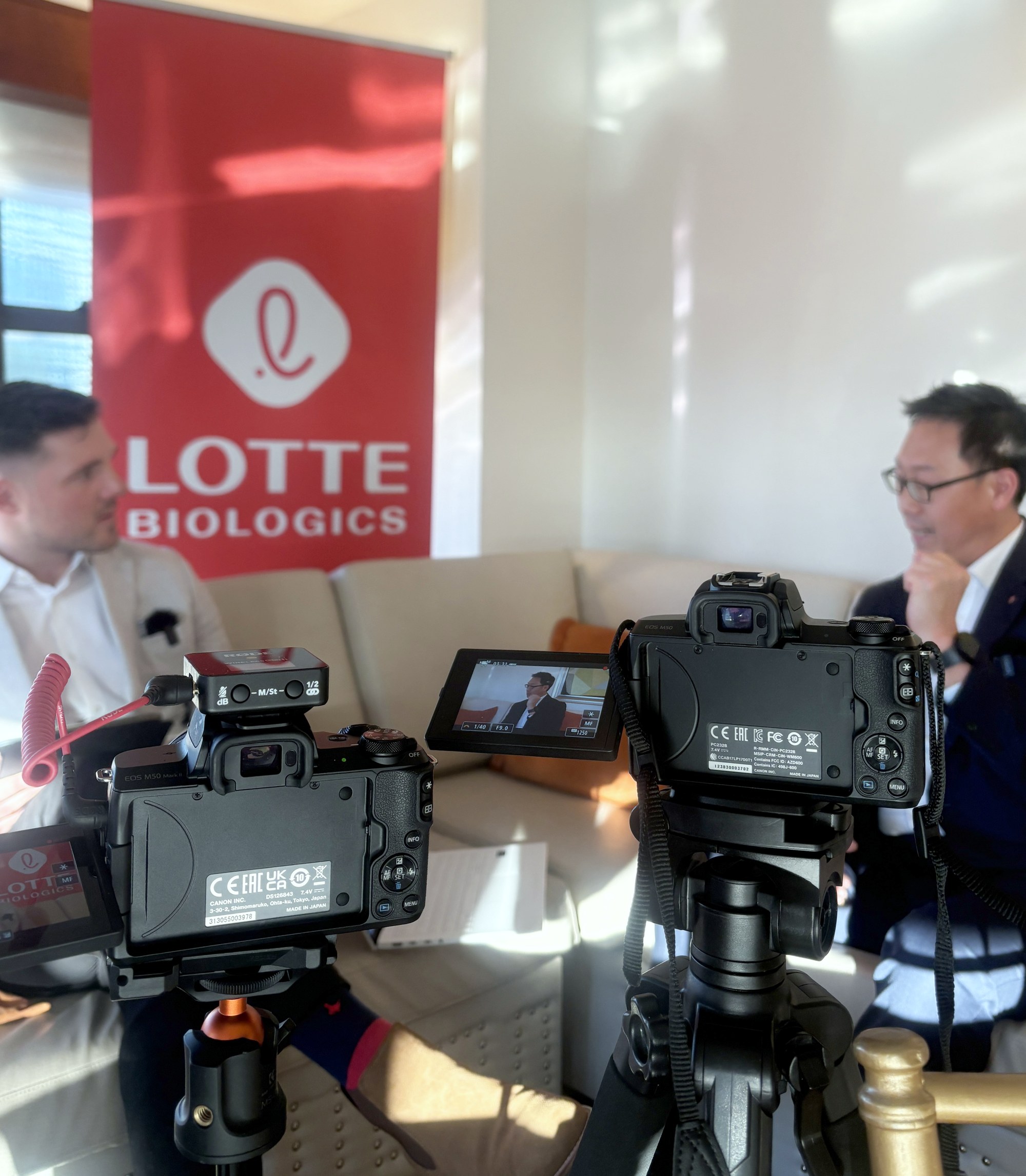 Recording with LOTTE Biologics at DCAT Week